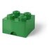 LEGO Desk Drawer 4, 25x25cm, Green