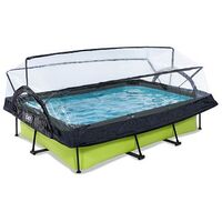 EXIT TOYS Lime Pool 300 x 200 x 65 cm, incl. Abdeckung + Filterpumpe