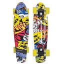 SCHILDKRÖT Retro Skateboard Free Spirit 22", Party (510782)
