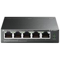TP-LINK 5-port 10/100Mbps desktop switch with 4-port PoE (TL-SF1005LP)