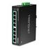 TRENDNET 8-Port industrieller Fast Ethernet PoE+ DIN-Rail Switch (TI-PE80)