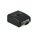 DELOCK RS-232 Switch and Splitter 1 x Serial DB9 to 2 x USB 2.0 Type-B bidirectional (87756)