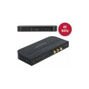 DELOCK HDMI Switch 3x HDMI in to 1x HDMI out 4K 60 Hz with Audio Extractor (66498)
