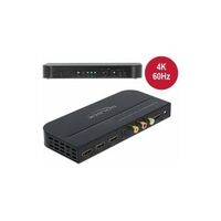 DELOCK HDMI Switch 3x HDMI in to 1x HDMI out 4K 60 Hz with Audio Extractor (66498)