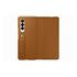 SAMSUNG Leather Flip Cover, Galaxy Z Fold3, Braun (EF-FF926LAEGWW)