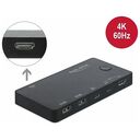DELOCK HDMI / USB-C™ KVM Switch 4K 60 Hz mit USB 2.0 (11477)
