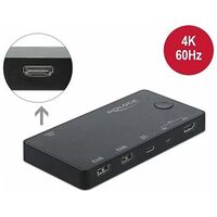 DELOCK HDMI / USB-C™ KVM switch 4K 60 Hz with USB 2.0 (11477)