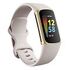 FITBIT Charge5, Mondweiss / Edelstahl Softgold (FB421GLWT)