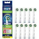 ORAL-B Cross Action CleanMaximiser Ersatzbürstenkopf - Neue Version, Weiss (10er Pack)