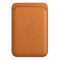 APPLE iPhone Leder Wallet mit MagSafe, Goldbraun [Late 2021] (MM0Q3ZM/A)