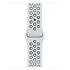 APPLE Nike Sportarmband 41mm, Pure Platinum/Schwarz, Regular [Late 2021] (ML843ZM/A)