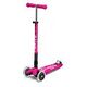 MICRO MOBILITY Maxi Micro Deluxe Foldable LED, Shocking Pink (MMD096)