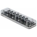 DELOCK External USB 3.0 Hub with 7 Ports transparent (64088)