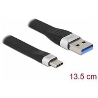 DELOCK USB 3.2 Gen 1 FPC Flat Ribbon Cable USB Type-A to USB Type-C 13.5 cm PD 3A (85771)
