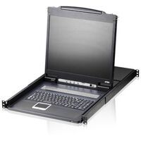 ATEN 8-Port PS/2-USB VGA single rail LCD KVM switch (various keyboard layouts) (CL1308)