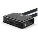 LINDY 2 Port HDMI 18G, USB Typ C, USB 2.0 & audio cable KVM switch (42347)