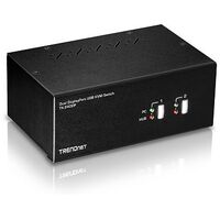 TRENDNET 2 port dual monitor DisplayPort KVM switch (TK-240DP)