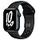 APPLE Watch Nike GPS (Series 7), 41mm Aluminium Case, Midnight with Nike Sport Band, Anthracite/Black (MKN43FD/A)