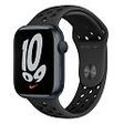 APPLE Watch Nike GPS (Series 7), 45mm Aluminiumgehäuse, Mitternacht mit Nike Sportarmband, Anthrazit/Schwarz (MKNC3FD/A)