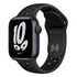 APPLE Watch Nike GPS + Cellular (Series 7), 41mm Aluminium Case, Midnight with Nike Sport Band, Anthracite/Black MKJ43FD/A)