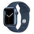 APPLE Watch Series 7 GPS, 41mm Aluminiumgehäuse, Blau mit Sportarmband, Abyssblau (MKN13FD/A)