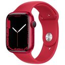 APPLE Watch Series 7 GPS, 45mm Aluminium Case, (PRODUCT)RED with Sport Band, Red (MKN93FD/A)