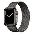 APPLE Watch Series 7 GPS + Cellular, 41mm Edelstahlgehäuse, Graphit mit Milanaise Armband (MKJ23FD/A)