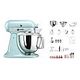 KITCHENAID Artisan KSM200 Swiss Edition Jubi-Set, Eisblau (1005.10.21)