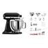 KITCHENAID Artisan KSM200 Swiss Edition Jubi-Set, Schwarz Glanz (1005.03.21)