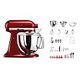 KITCHENAID Artisan KSM200 Swiss Edition Jubi-Set, Candy Apple (1005.33.21)