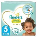 PAMPERS Premium Protection Disposable Diapers, Size 5 (11-16 kg), Pack of 34