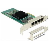 DELOCK PCI Express x4 card 4x RJ45 Gigabit LAN i350 (89946)