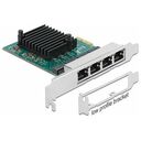DELOCK PCI Express x1 card 4x RJ45 gigabit LAN RTL8111 (89025)