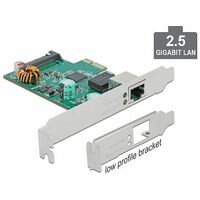 DELOCK PCI Express x1 card 1x RJ45 2.5 gigabit LAN PoE+ RTL8125 (89139)
