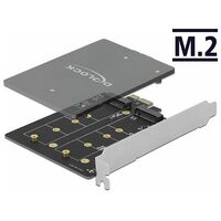 DELOCK PCI Express x1 Karte zu 2 x intern M.2 Key B (90432)
