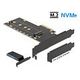 DELOCK PCI Express x4 Karte zu 1 x intern NVMe M.2 Key M (89013)