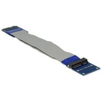 DELOCK Verlängerung Mini PCI Express / mSATA Stecker > Slot Riser Karte mit flexiblem Kabel 13cm (65837)