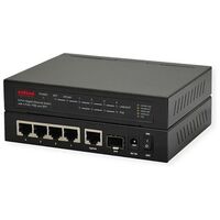 ROLINE Gigabit ethernet switch 6 ports (5x 10/100/1000 + 1x SFP, 4x PoE+) (21.14.3524)