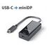 PURELINK premium 4K USB-C / mini DisplayPort adapter - black (IS211)