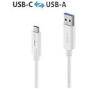 PURELINK Premium USB 3.2 (Gen 2) USB-C / USB-A Kabel - 1m Weiss (IS2610-010)