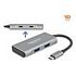 DELOCK Externer USB 3.2 Gen 2 USB Type-C Hub mit 2x USB Typ-A und 2x USB Type-C (63260)