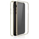 HAMA Cover "360° Glass", iPhone X / XS, Transparent / Gold (00184775)