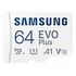 SAMSUNG Evo Plus (2021) microSDXC Card, UHS-I U1, 64GB (MB-MC64KA/EU)