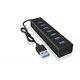 RAIDSONIC ICY BOX 7-Port Hub mit USB Type-A Anschluss und Netzteil (IB-HUB1700-U3)