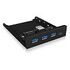 RAIDSONIC ICY BOX 4 Port Hub als 3,5" Frontpanel mit USB 3.0 20 Pin Anschluss (IB-HUB1418-i3)