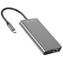4SMARTS 8in1 Hub USB-C to Ethernet, HDMI, 2x USB 3.0, Card Reader, Space-Grey (4S458723)