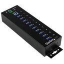 STARTECH.COM 10-port industrial USB 3.0 Hub with ESD & 350W surge protection (ST1030USBM)