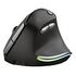 TRUST Bayo Ergonomic Rechargeable Wireless Mouse, Black (24110)