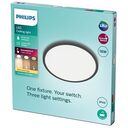 PHILIPS 3-in-1 SceneSwitch LED Ceiling Light, 18W, 2700K, Black (32728300)