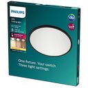 PHILIPS 3-in-1 SceneSwitch LED Deckenleuchte, 18W, 2700K, Schwarz (25664400)